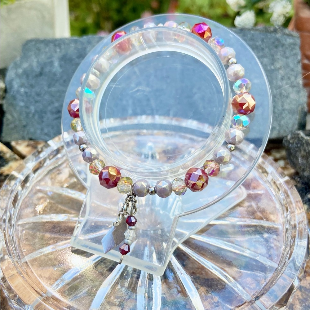 Handmade Crystal Charm Bracelet